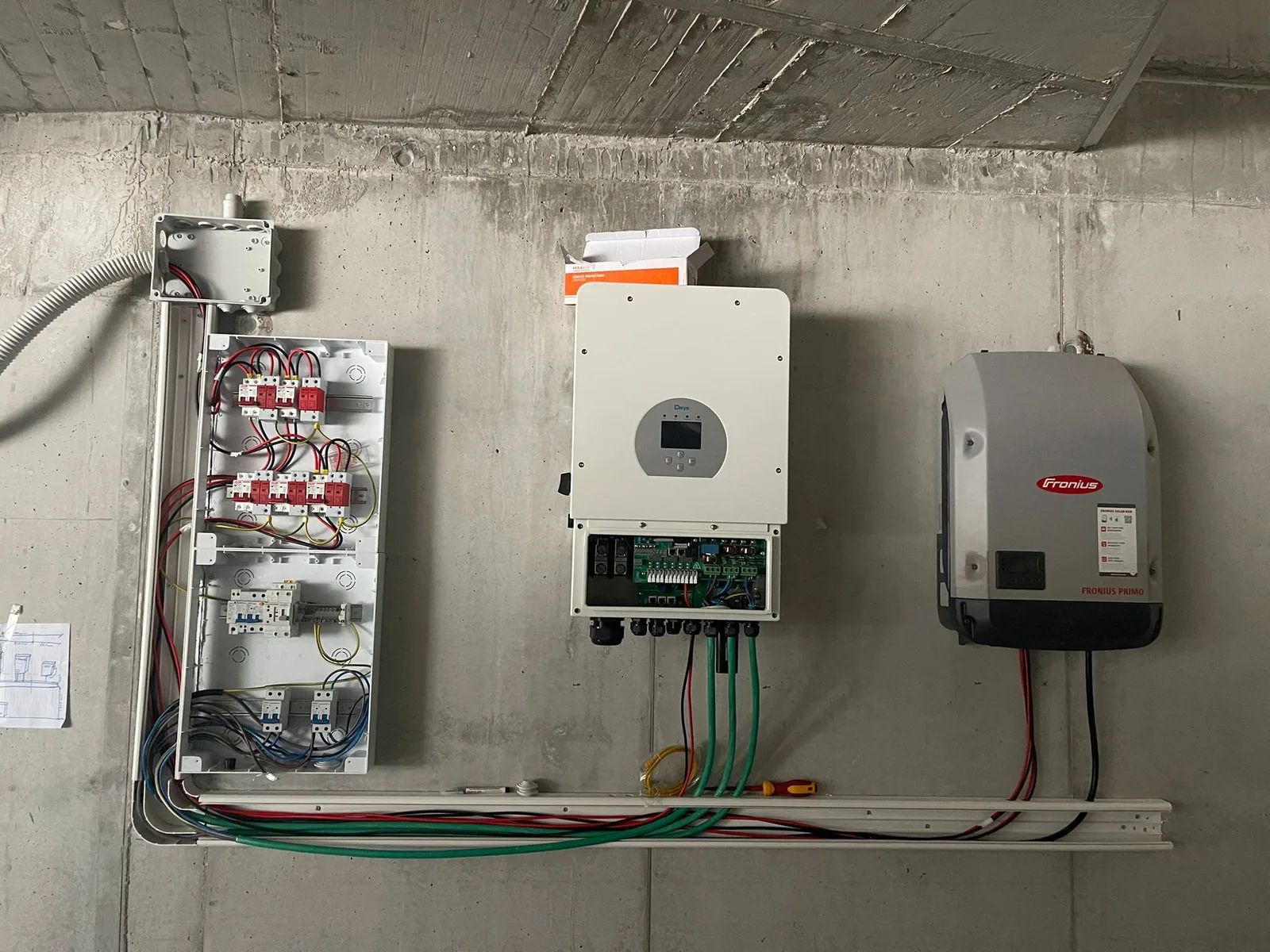 Cuadro eléctrico de instalación fotovoltaica en Murcia